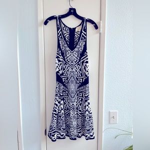 Worn 1x! NICOLE MILLER kaleidoscope/geometric print dress. Sexy, Size: S